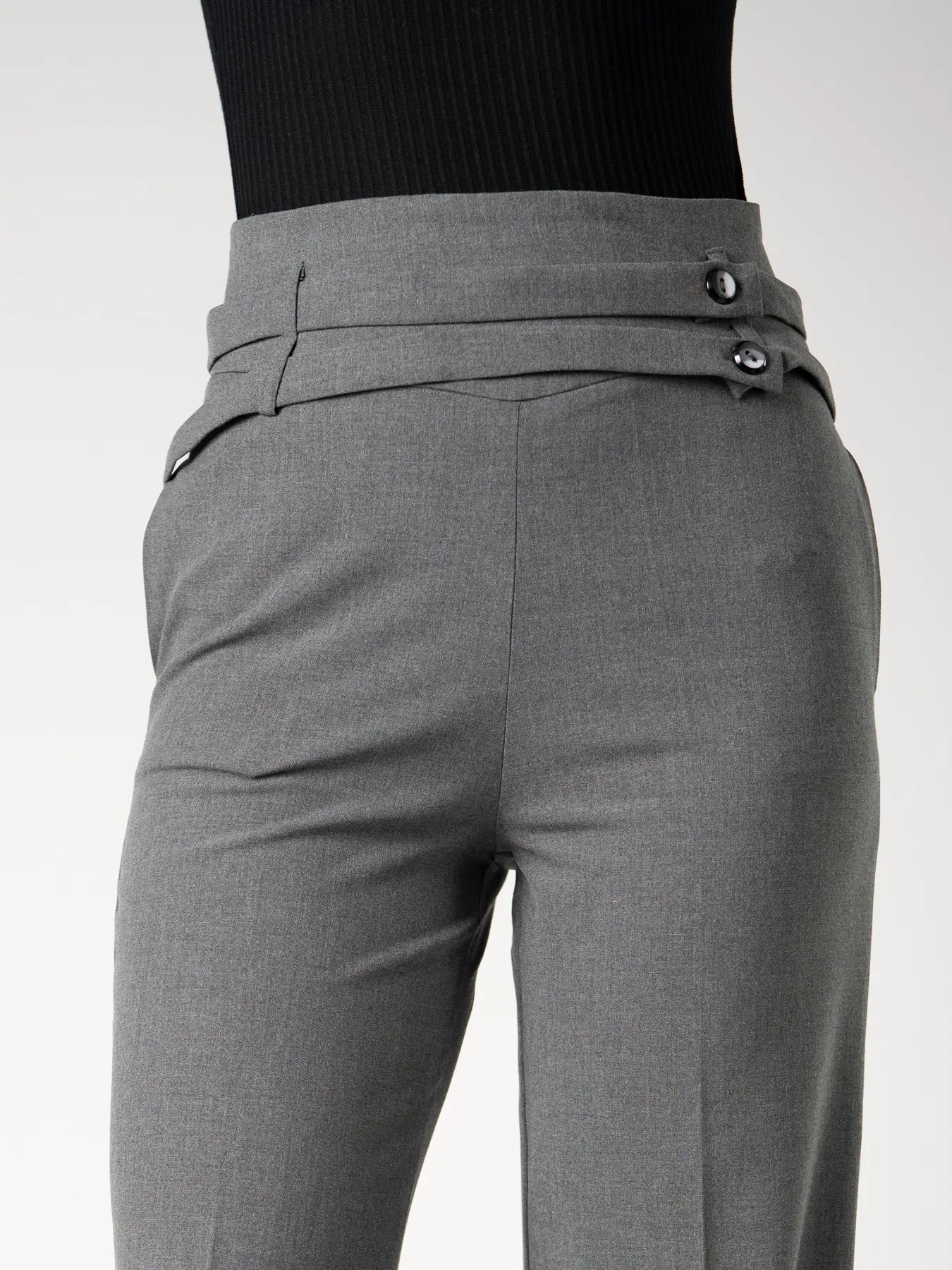 شلوار زنانه طوسی تیره مدل بگ 98