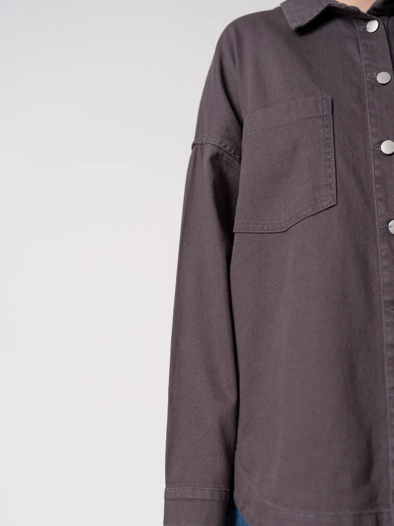 شومیز کتان طوسی تیره 20