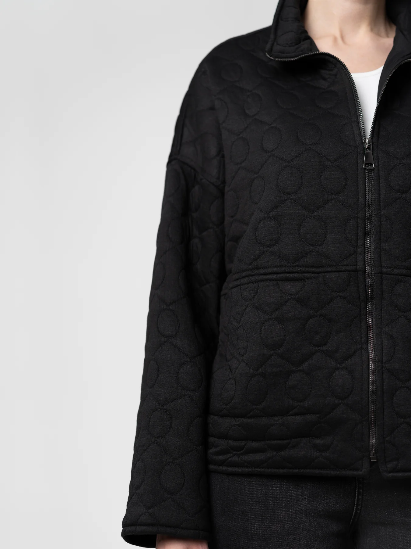 کاپشن مشکی طرح دار 21