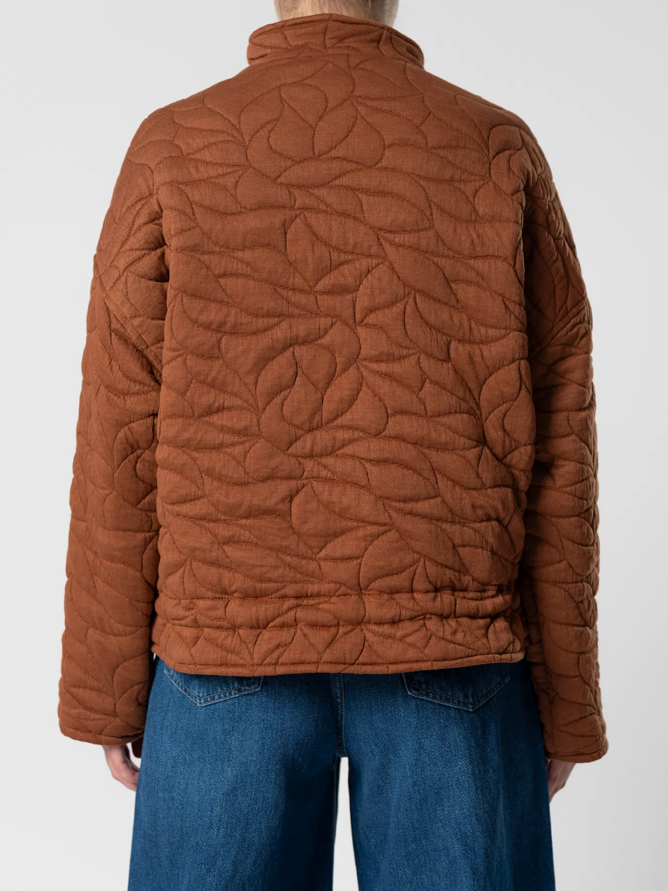 کاپشن قهوه ای طرح دار 28