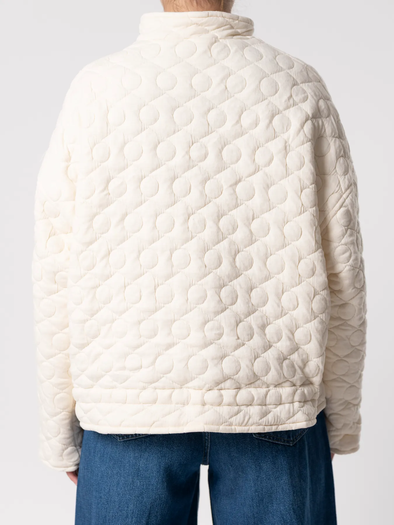 کاپشن شیری طرح دار 31