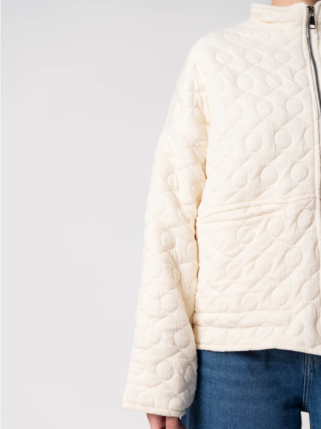 کاپشن شیری طرح دار 31