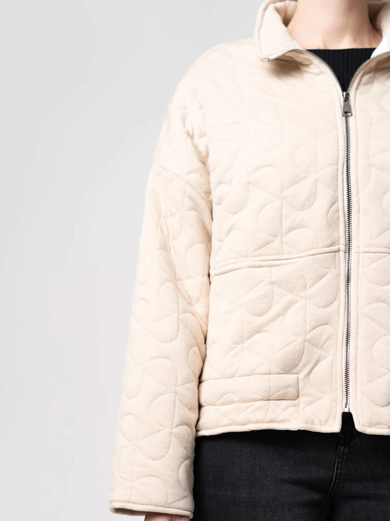 کاپشن کرم طرح دار 34