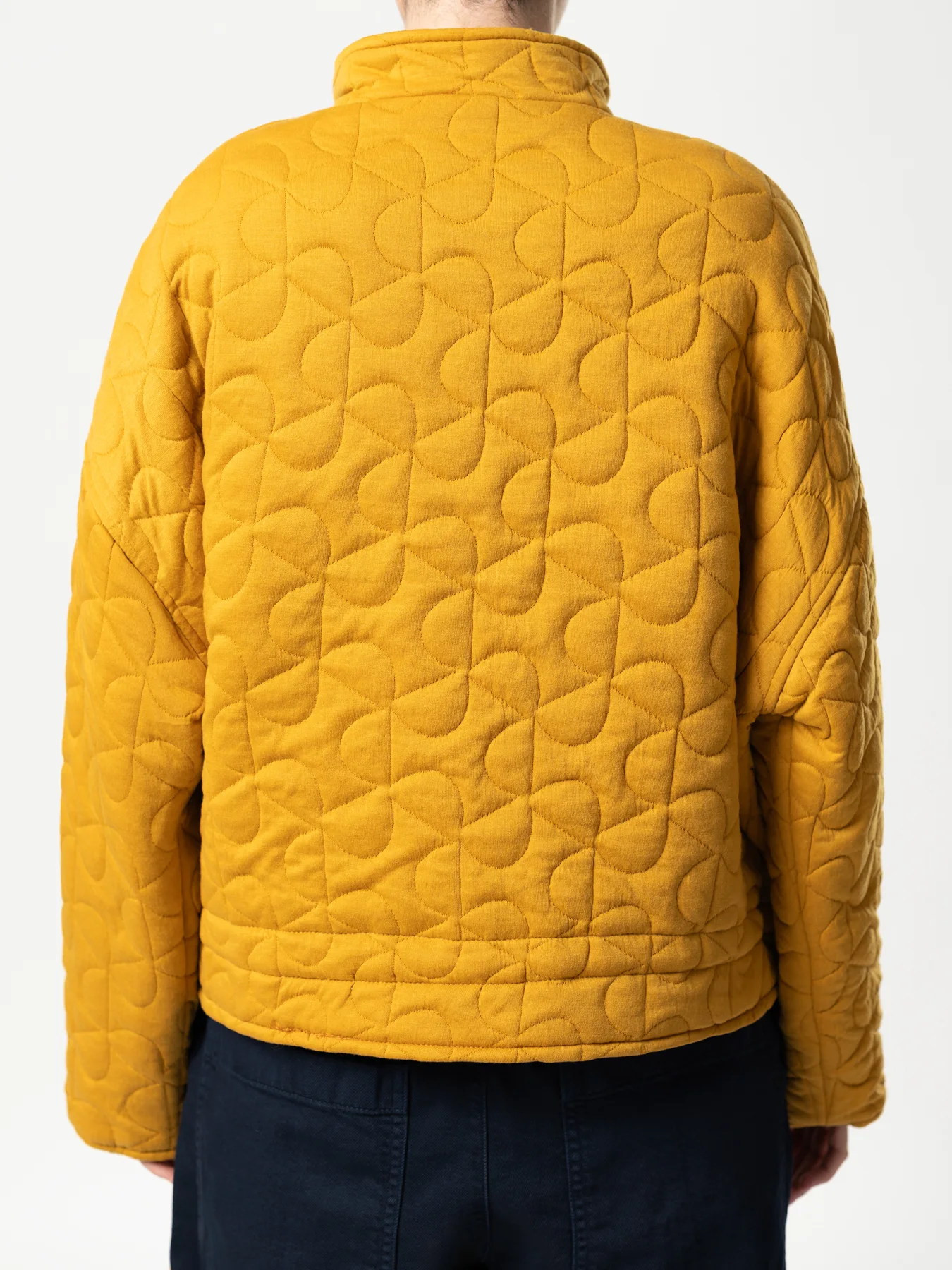 کاپشن جلو زیپ دار خردلی 35