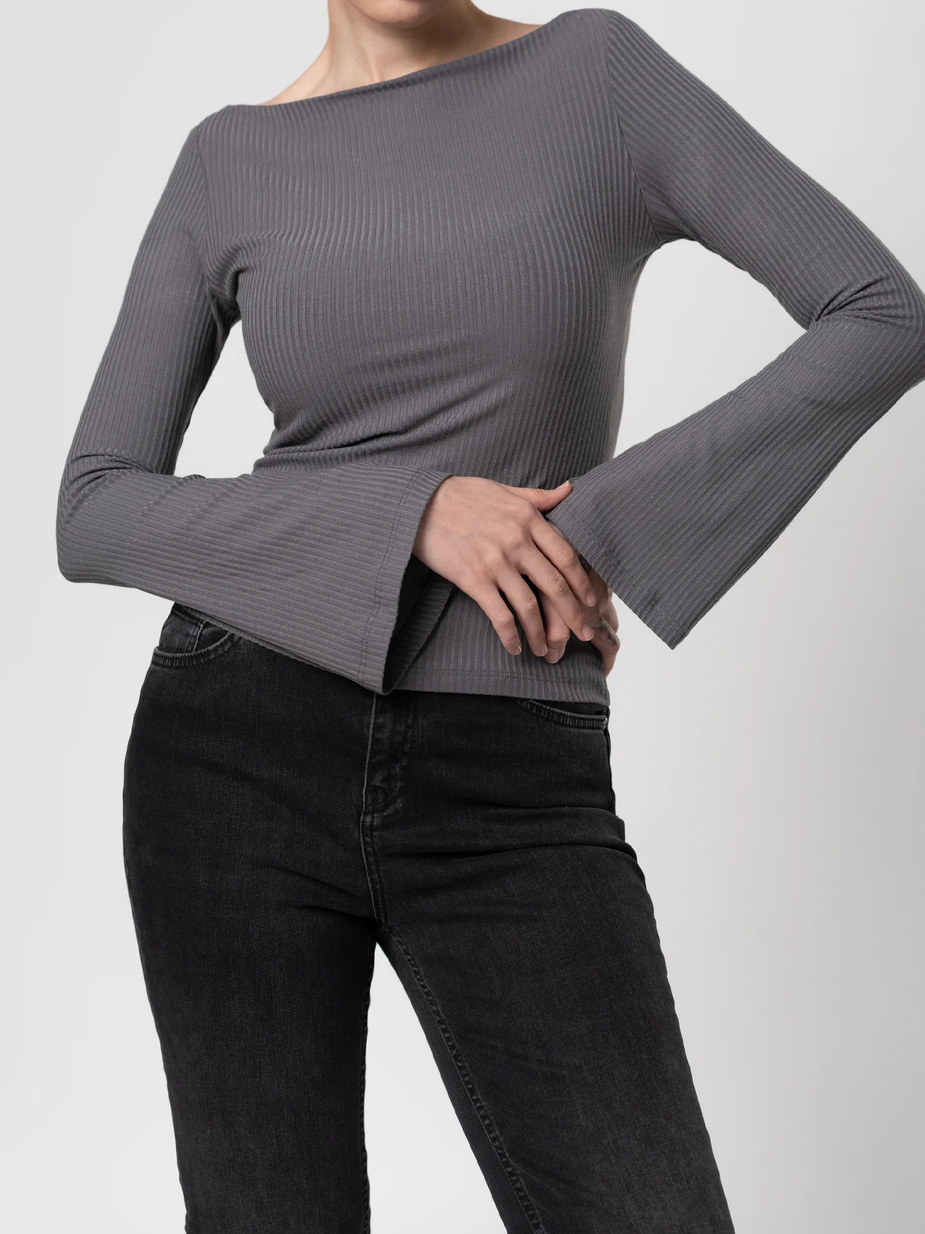 بلوز طوسی طرح کبریتی 50