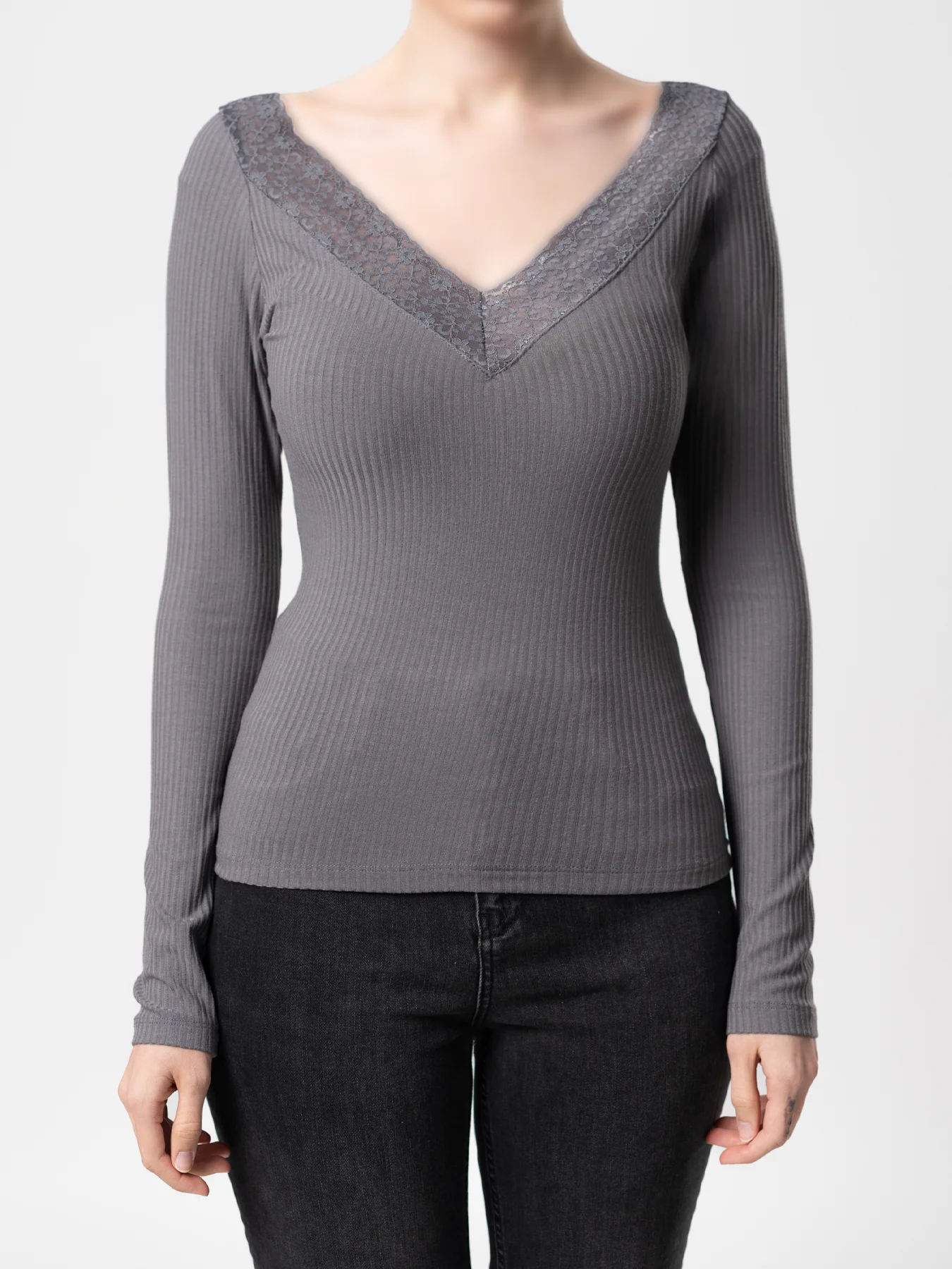 بلوز طوسی طرح کبریتی 59