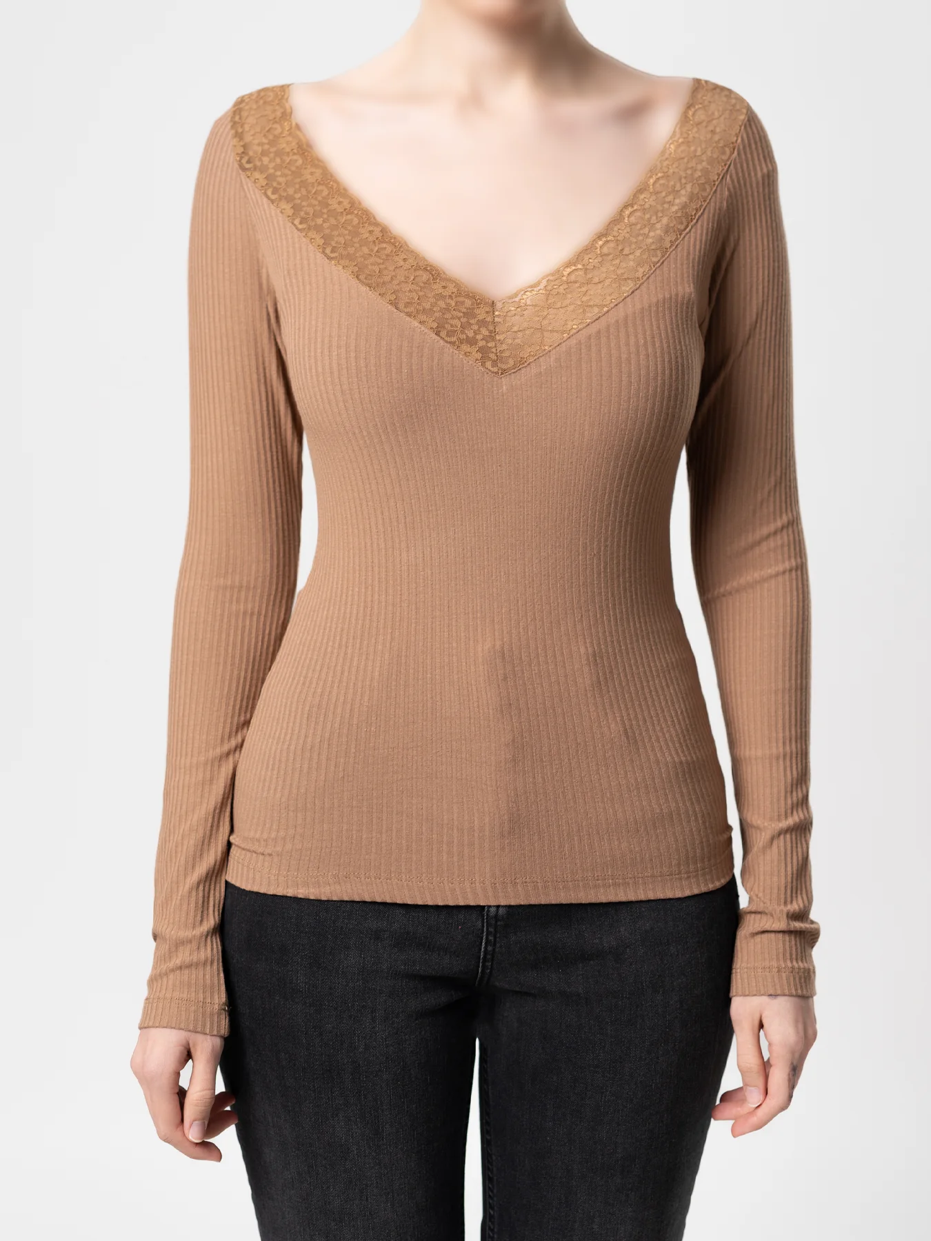 بلوز قهوه ای طرح کبریتی 76