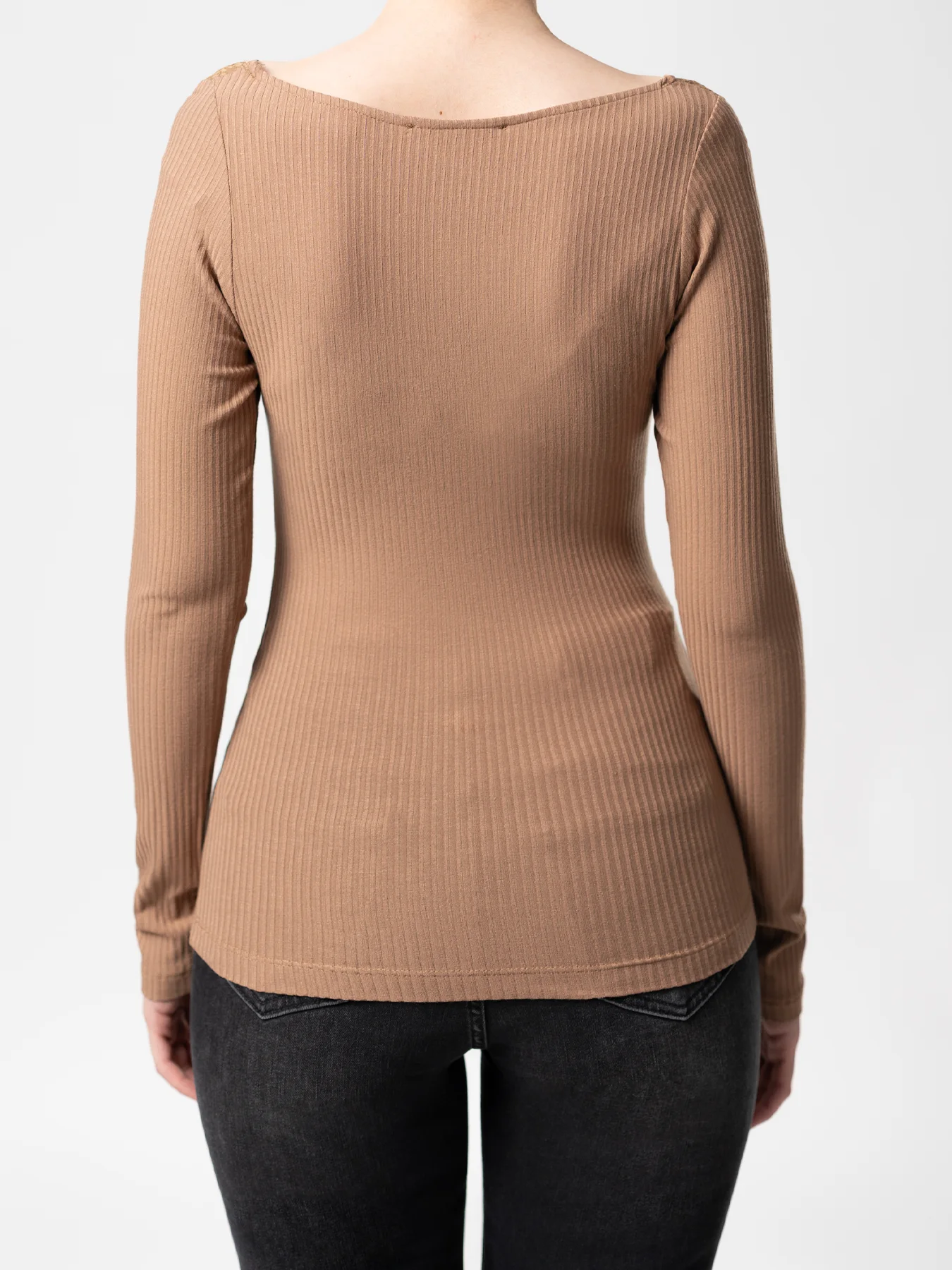 بلوز قهوه ای طرح کبریتی 76