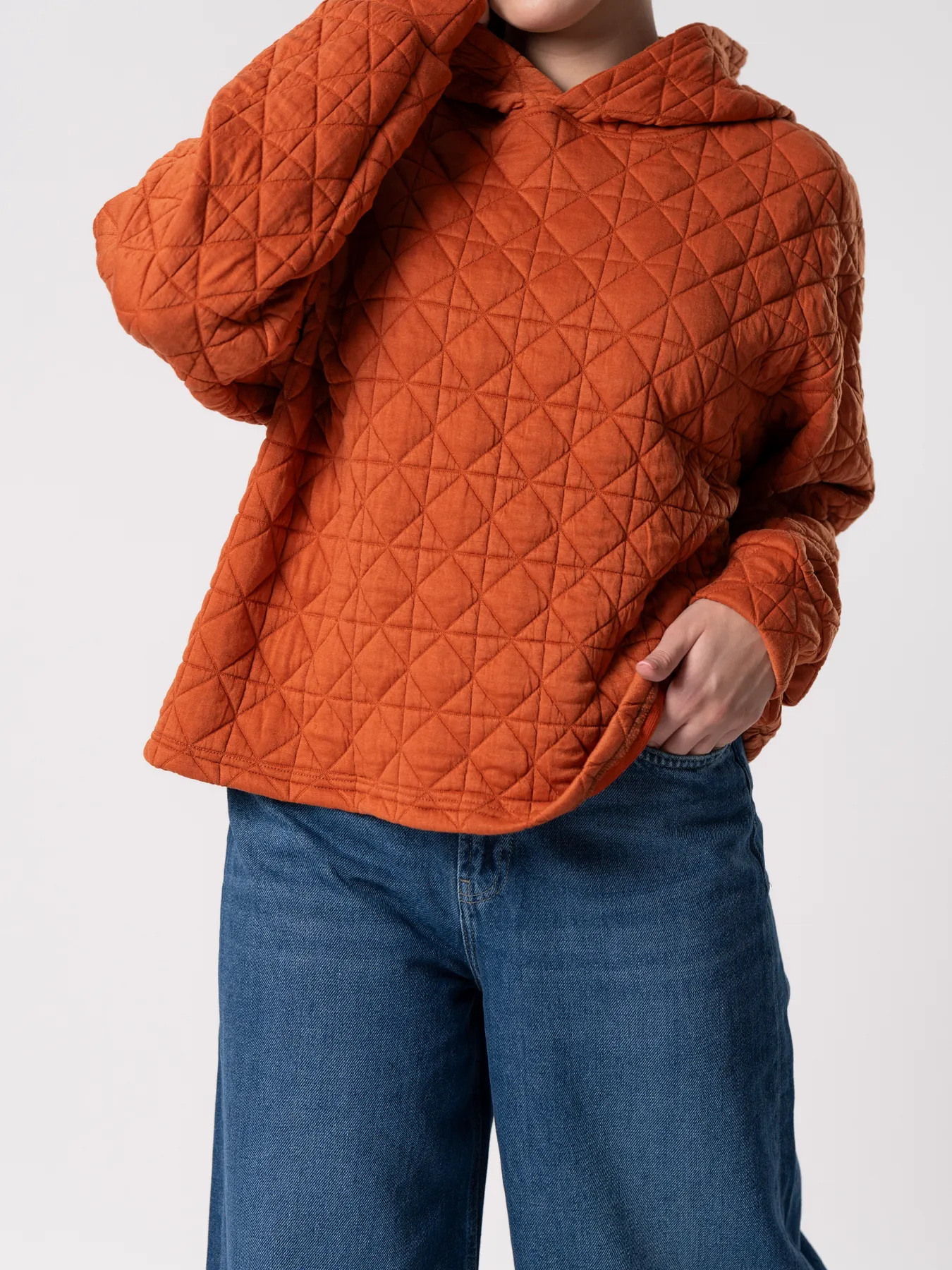 سویشرت کلاه دار آجری 78