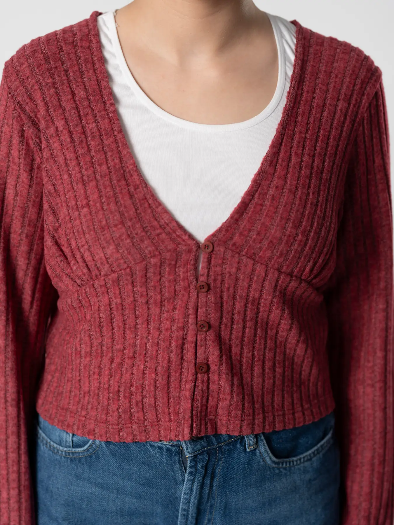 بلوز زرشکی راه راه 97