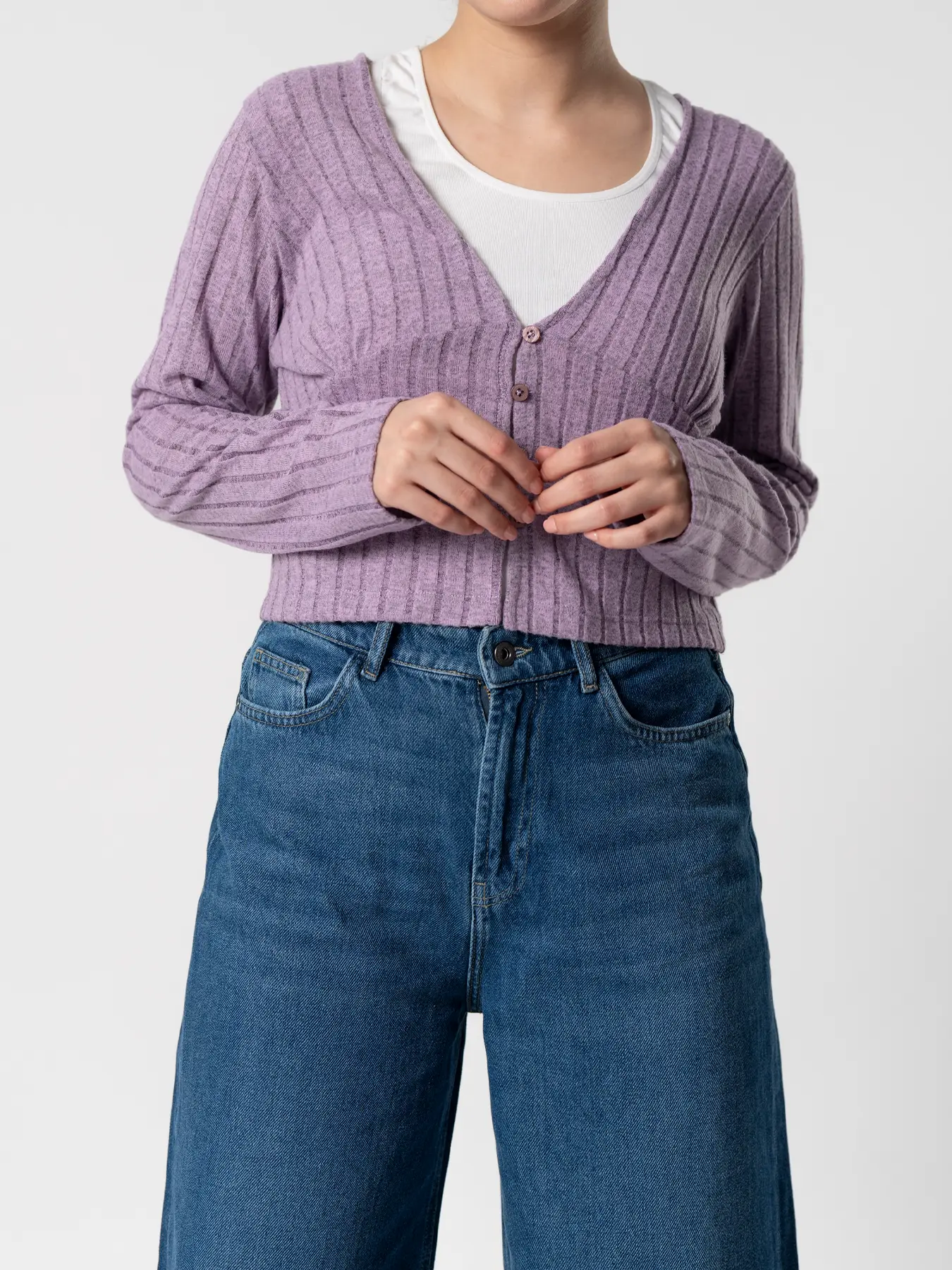 بلوز بنفش راه راه 6