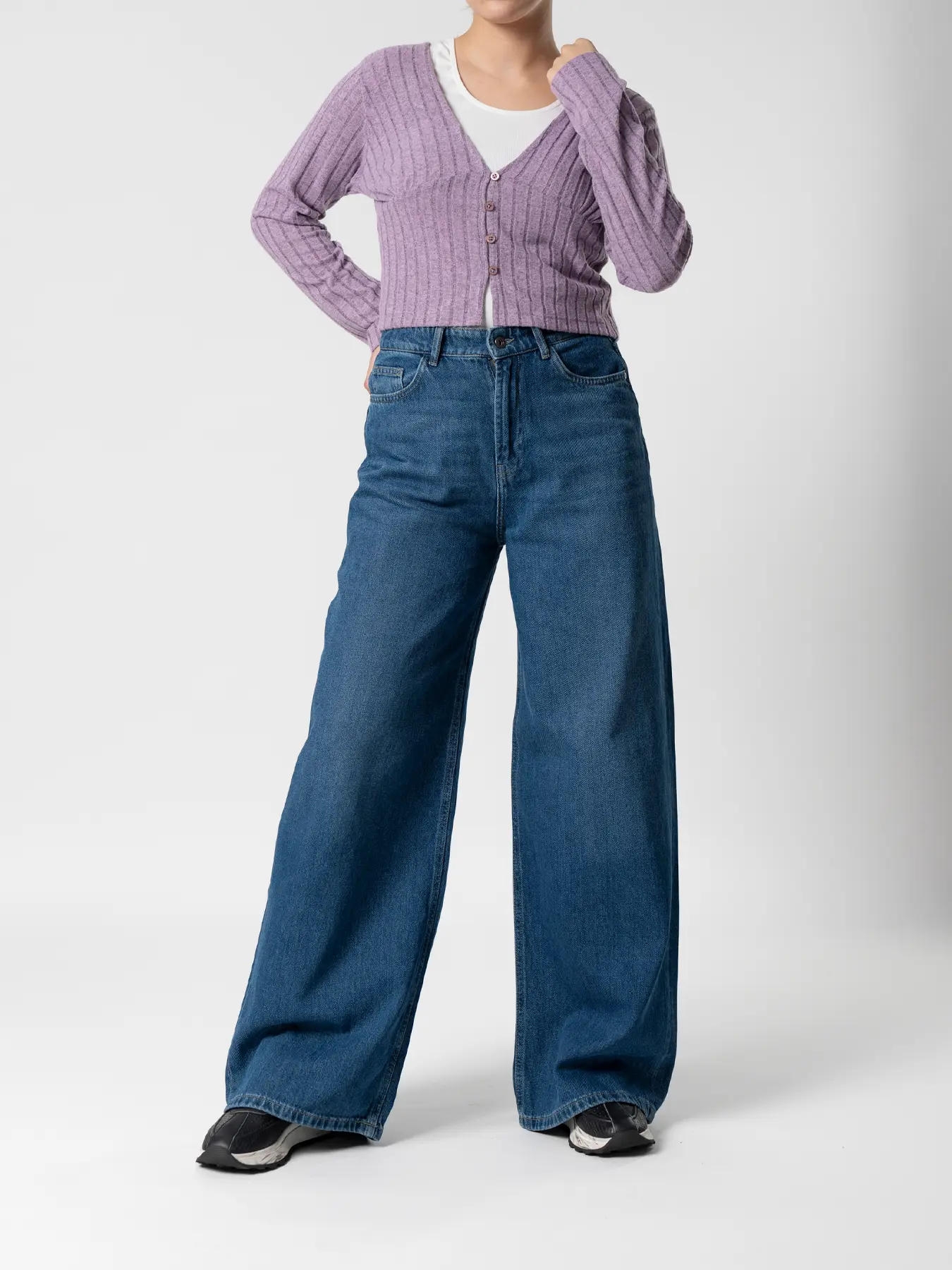 بلوز بنفش راه راه 6