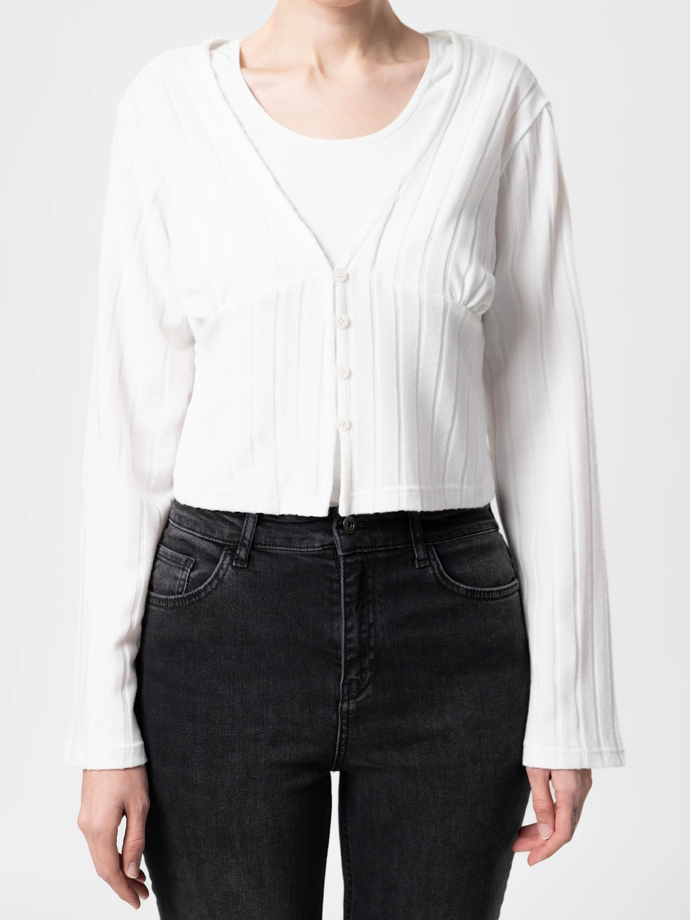 بلوز سفید راه راه 16