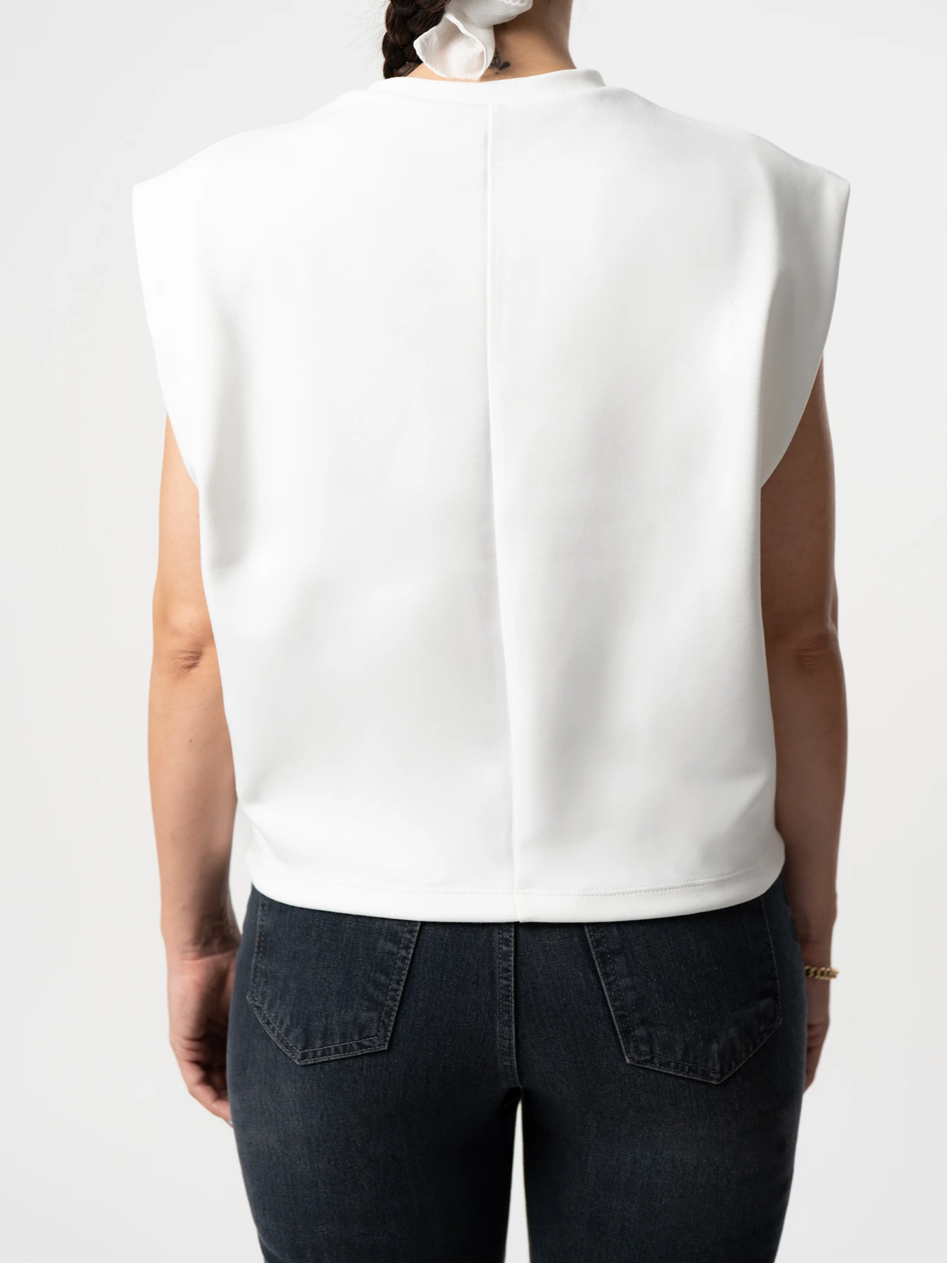 بلوز سفید پیله دار 22