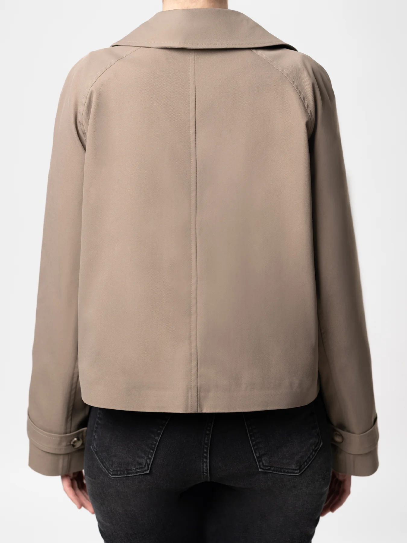 ترنچ کت کتان خاکی 58