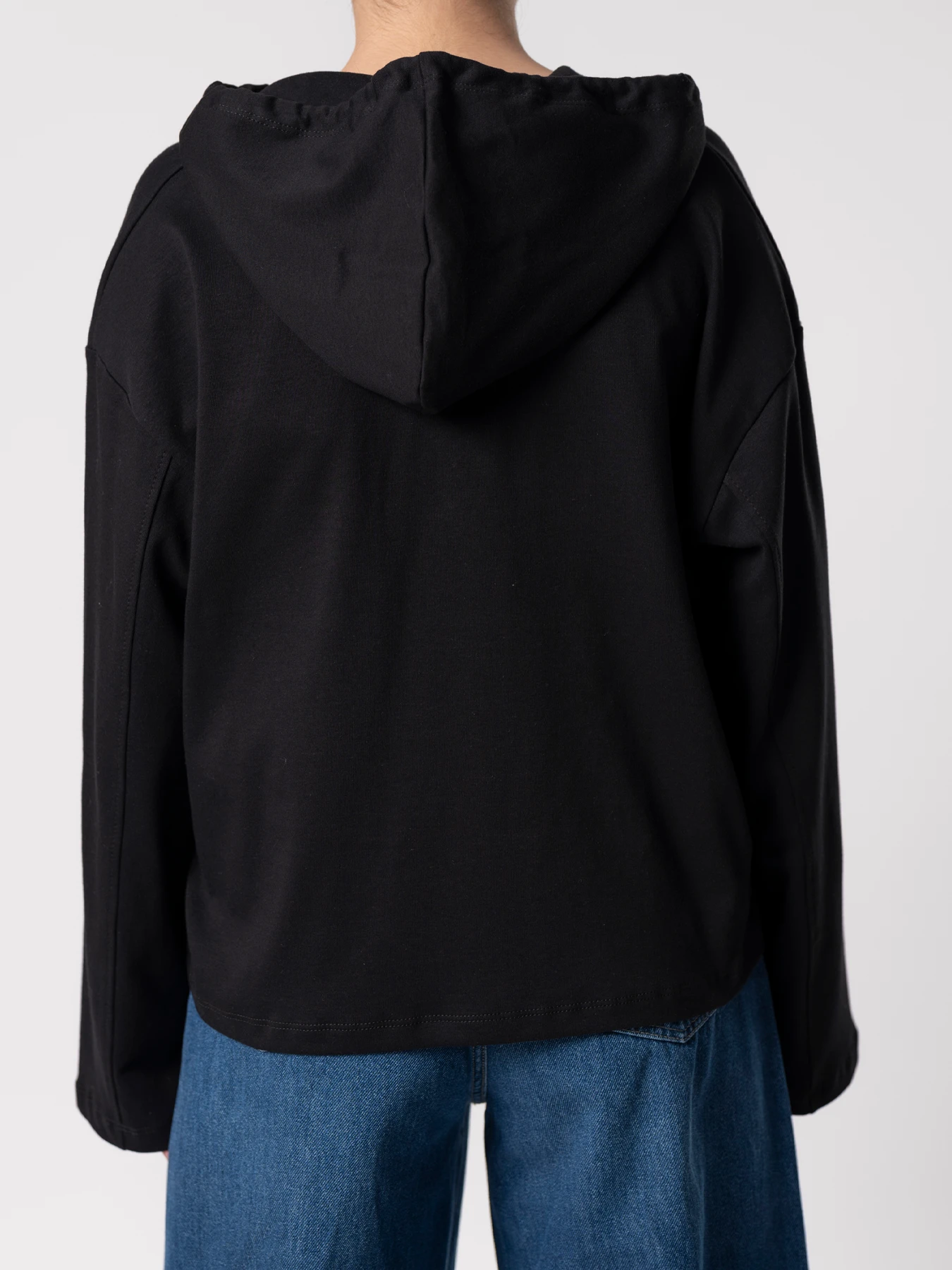 بلوز کلاه دار مشکی 68