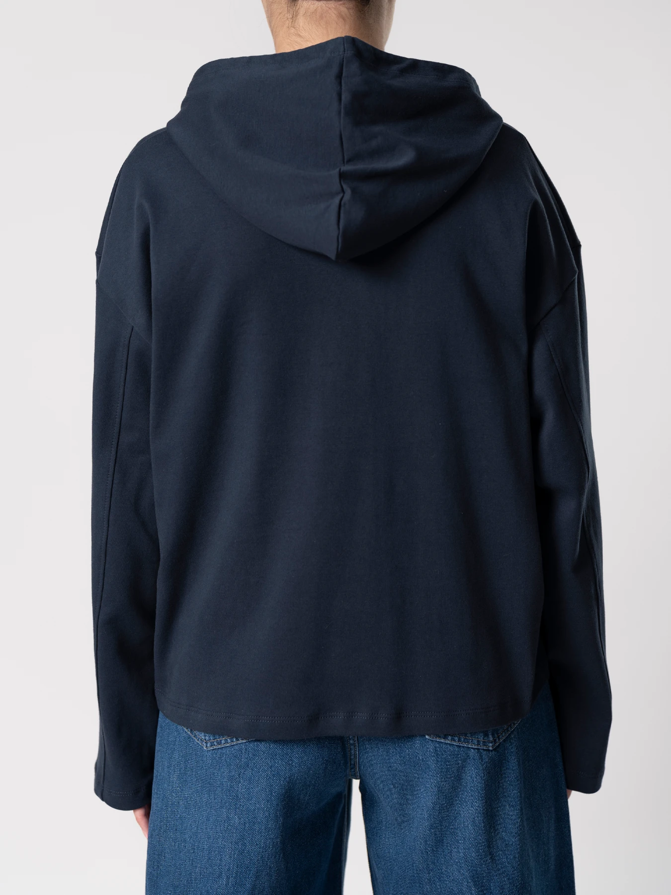 بلوز کلاه دار سرمه ای 71