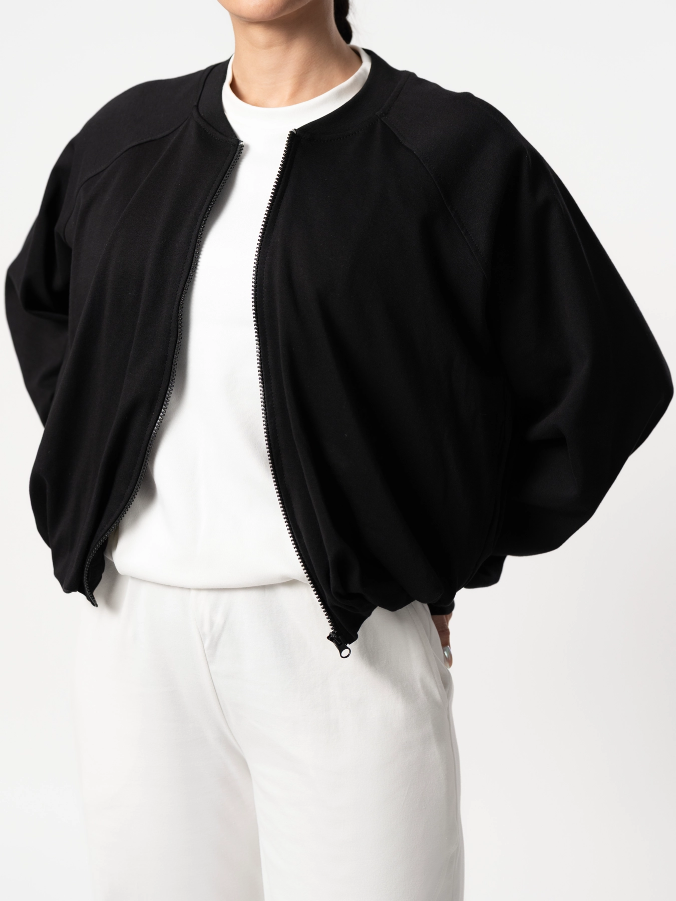 سویشرت پیله دار آستردار مشکی 28