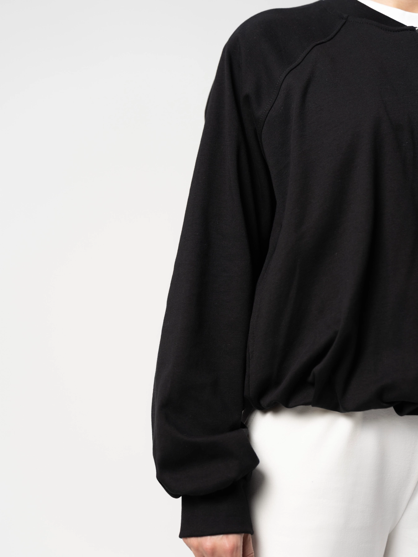 سویشرت پیله دار آستردار مشکی 28