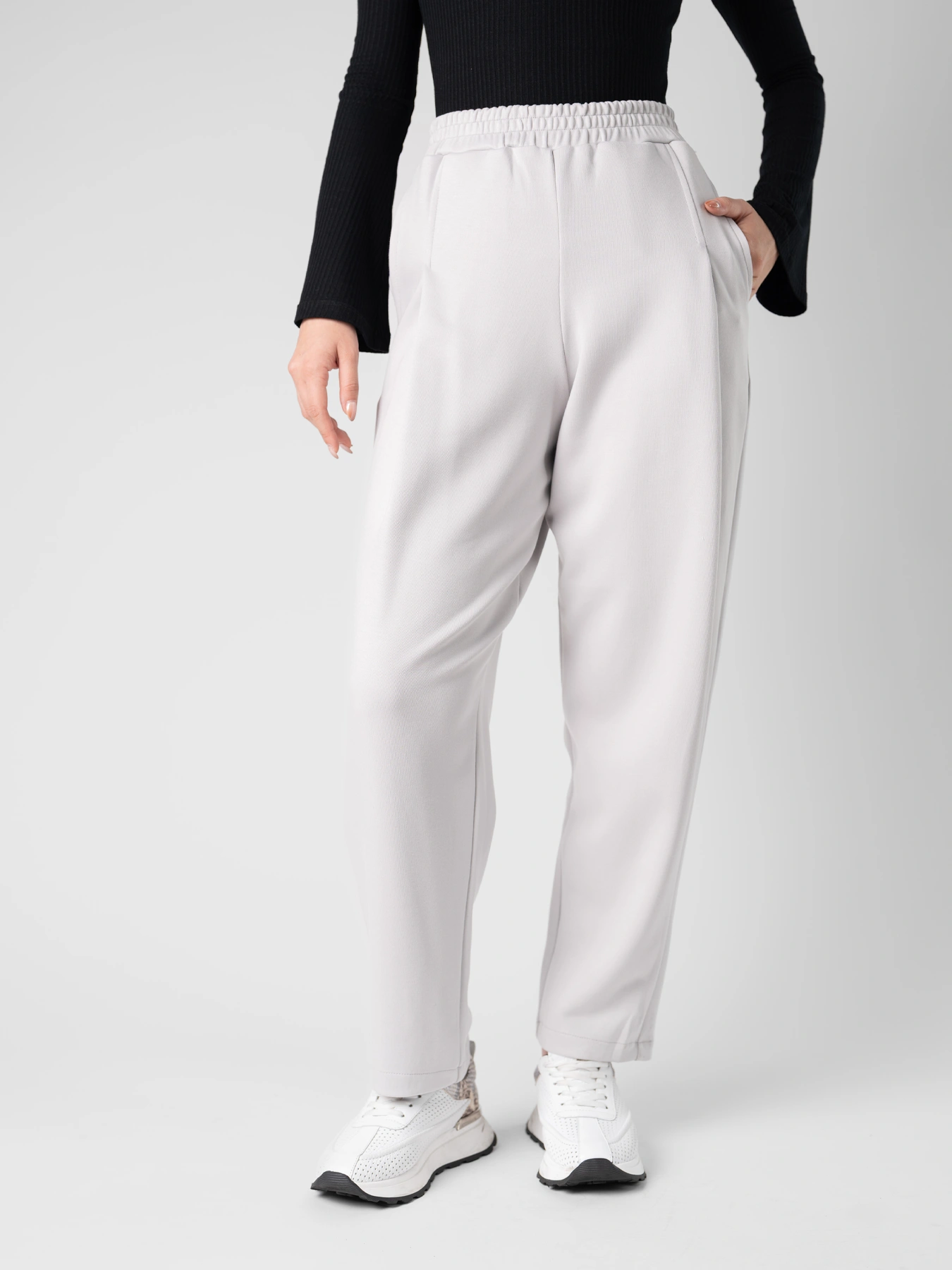 شلوار زنانه اسلش پیله دار طوشی روشن 85