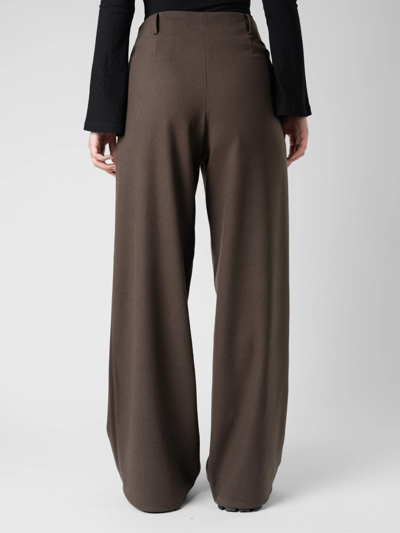 شلوار زنانه پشمی قهوه ای تیره 62