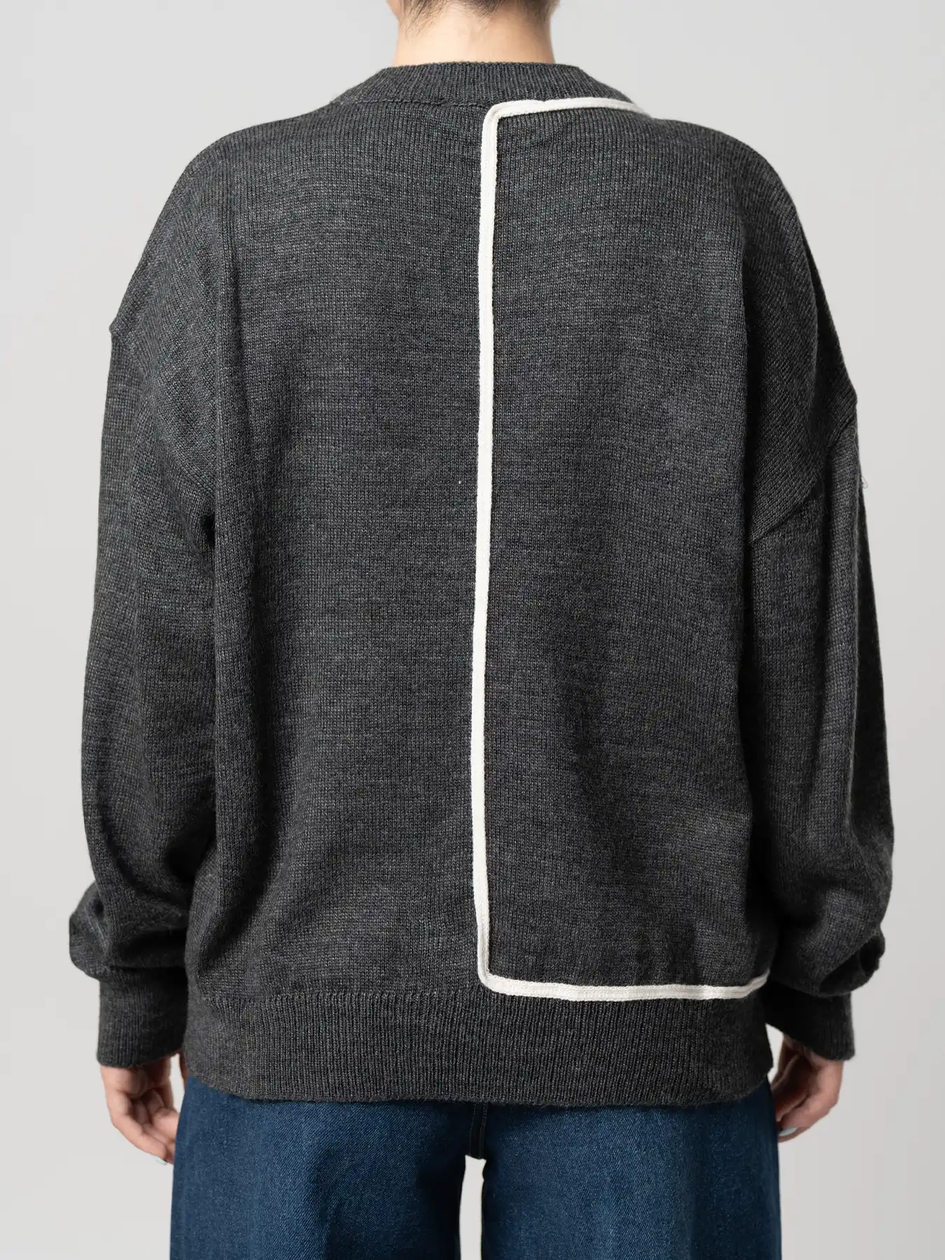 بلوز بافت زنانه زغالی 54