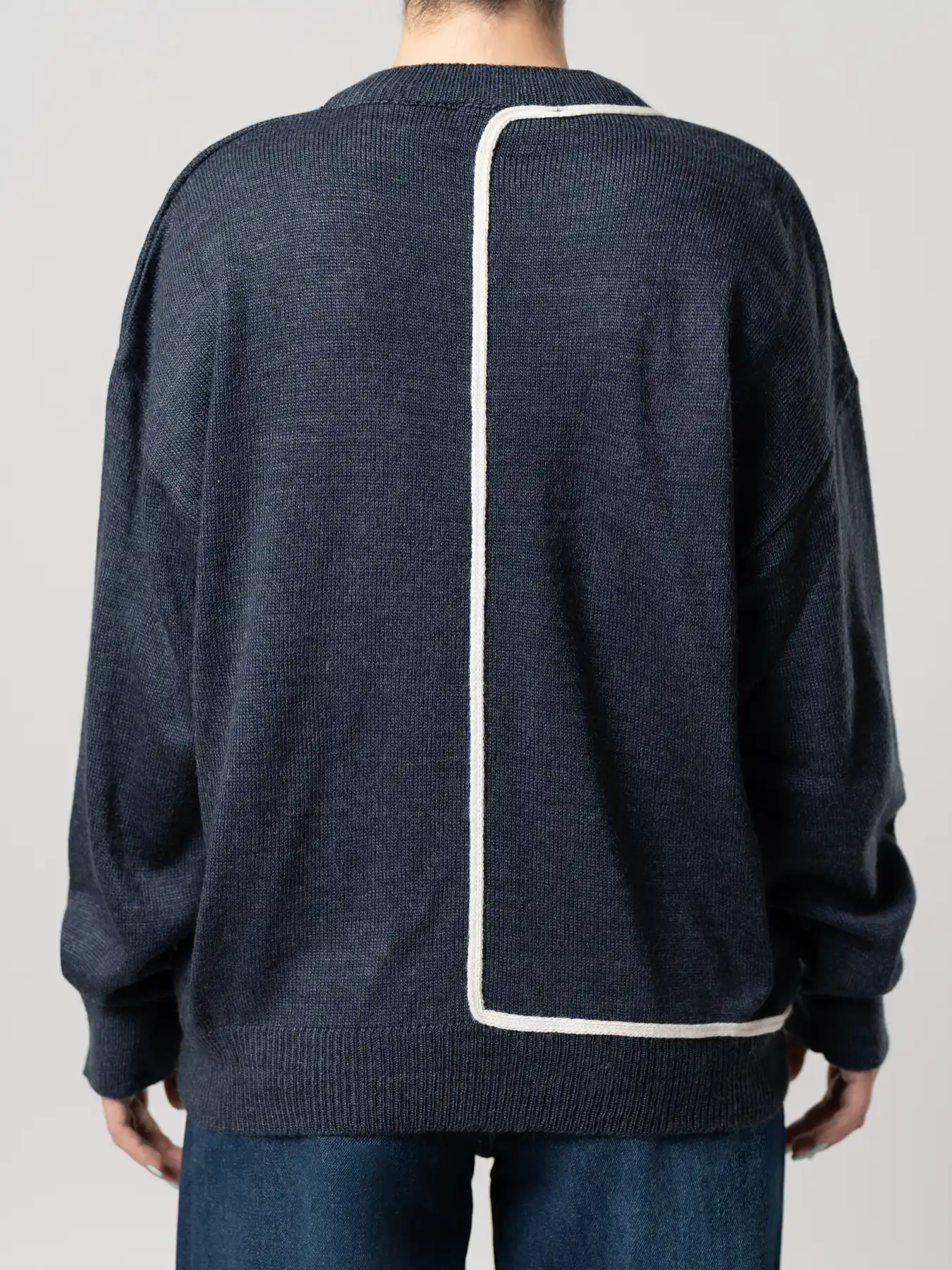 بلوز بافت زنانه سرمه ای 55