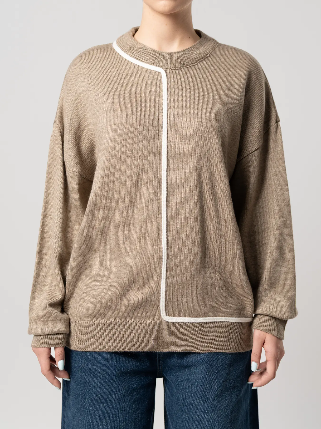 بلوز بافت زنانه نسکافه ای 60