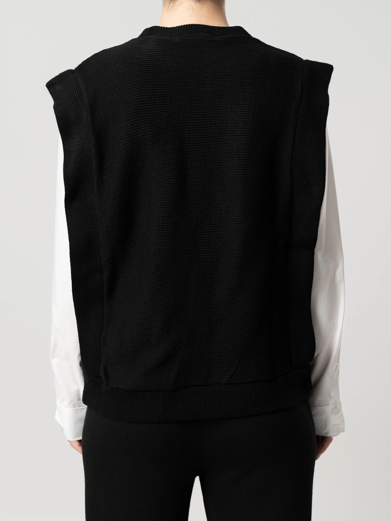 بلوز بافت زنانه کبریتی مشکی 65