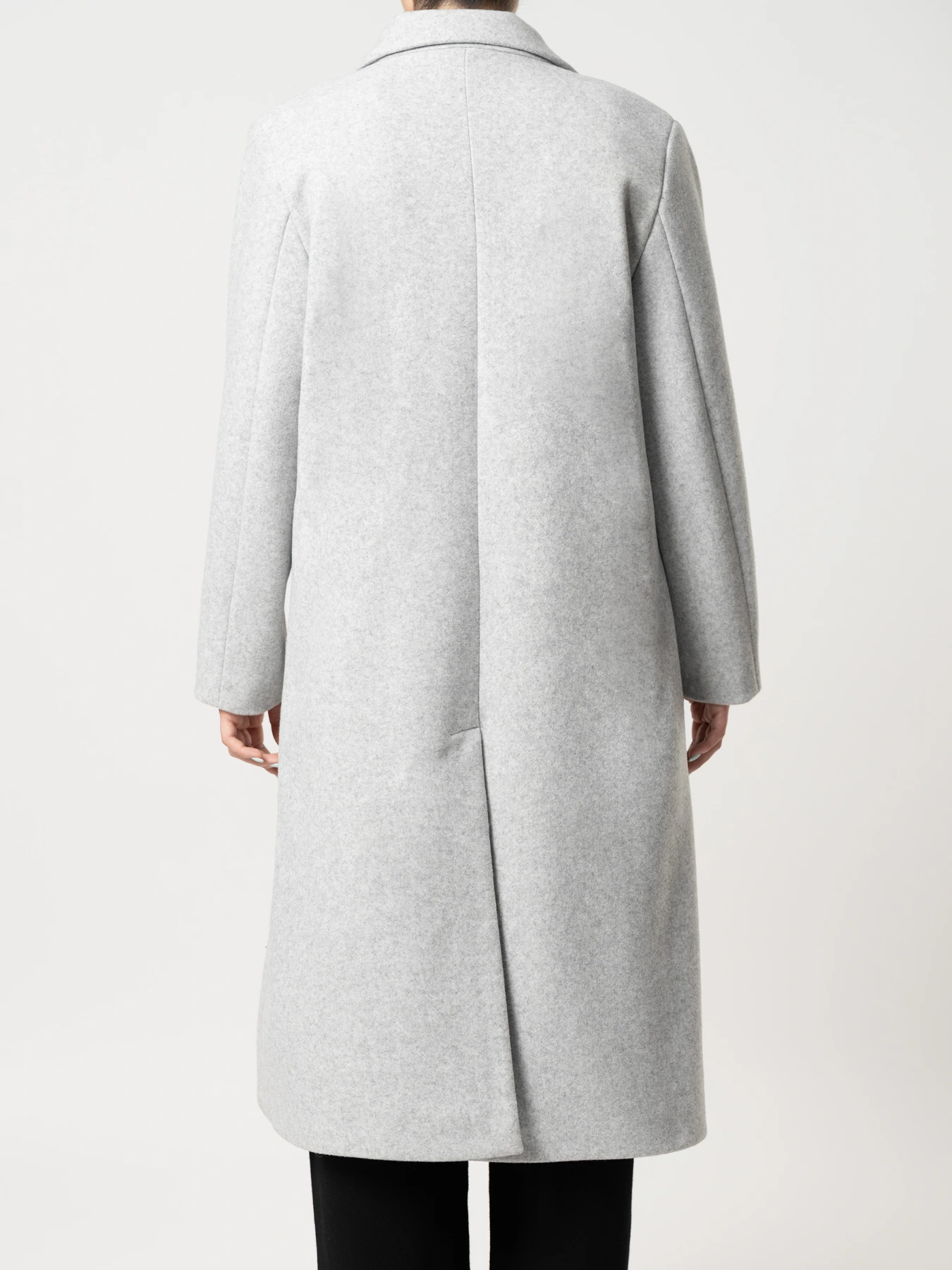 پالتو  بلند یقه بلیزر طوسی