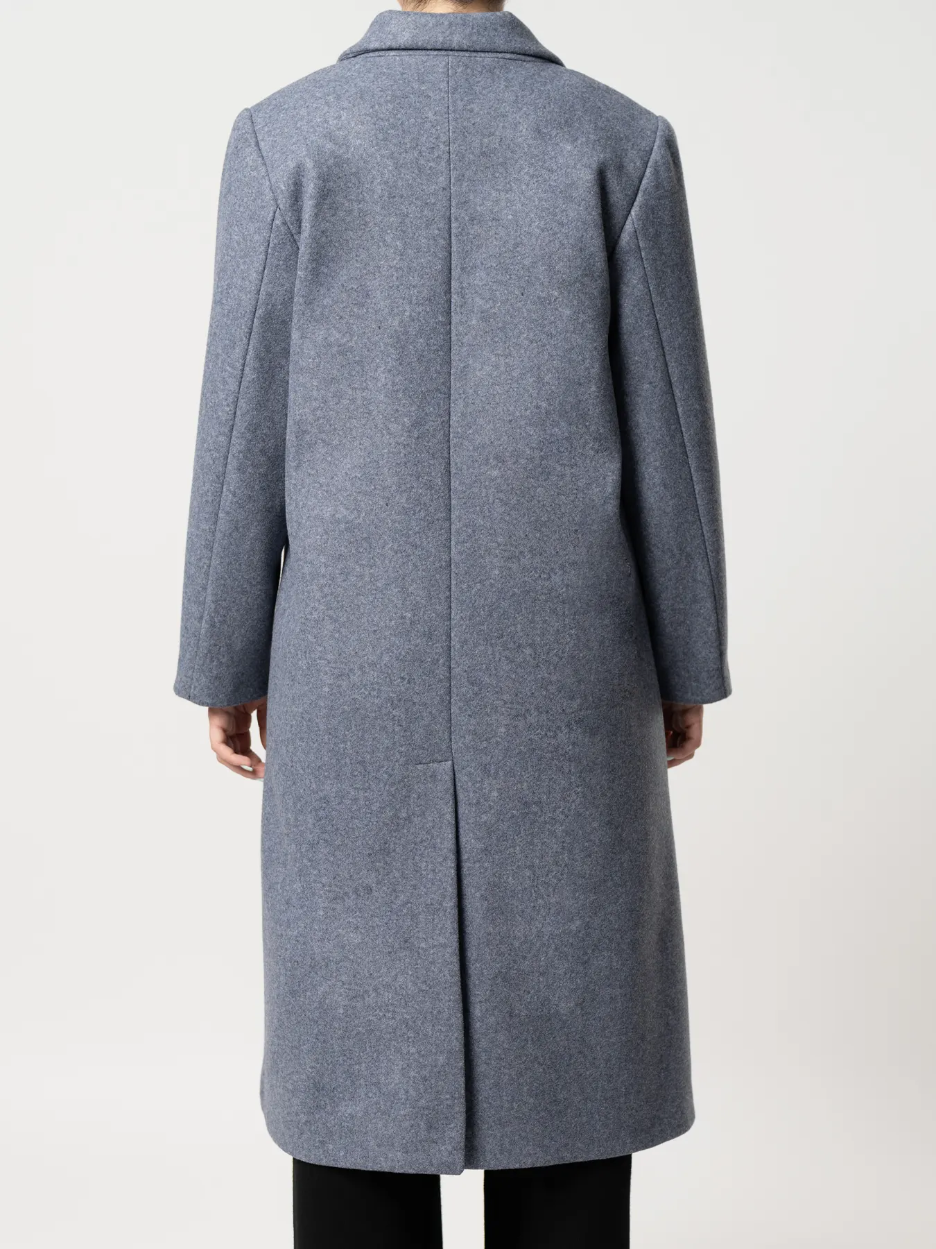 پالتو بلند یقه بلیزر آبی نفتی 68