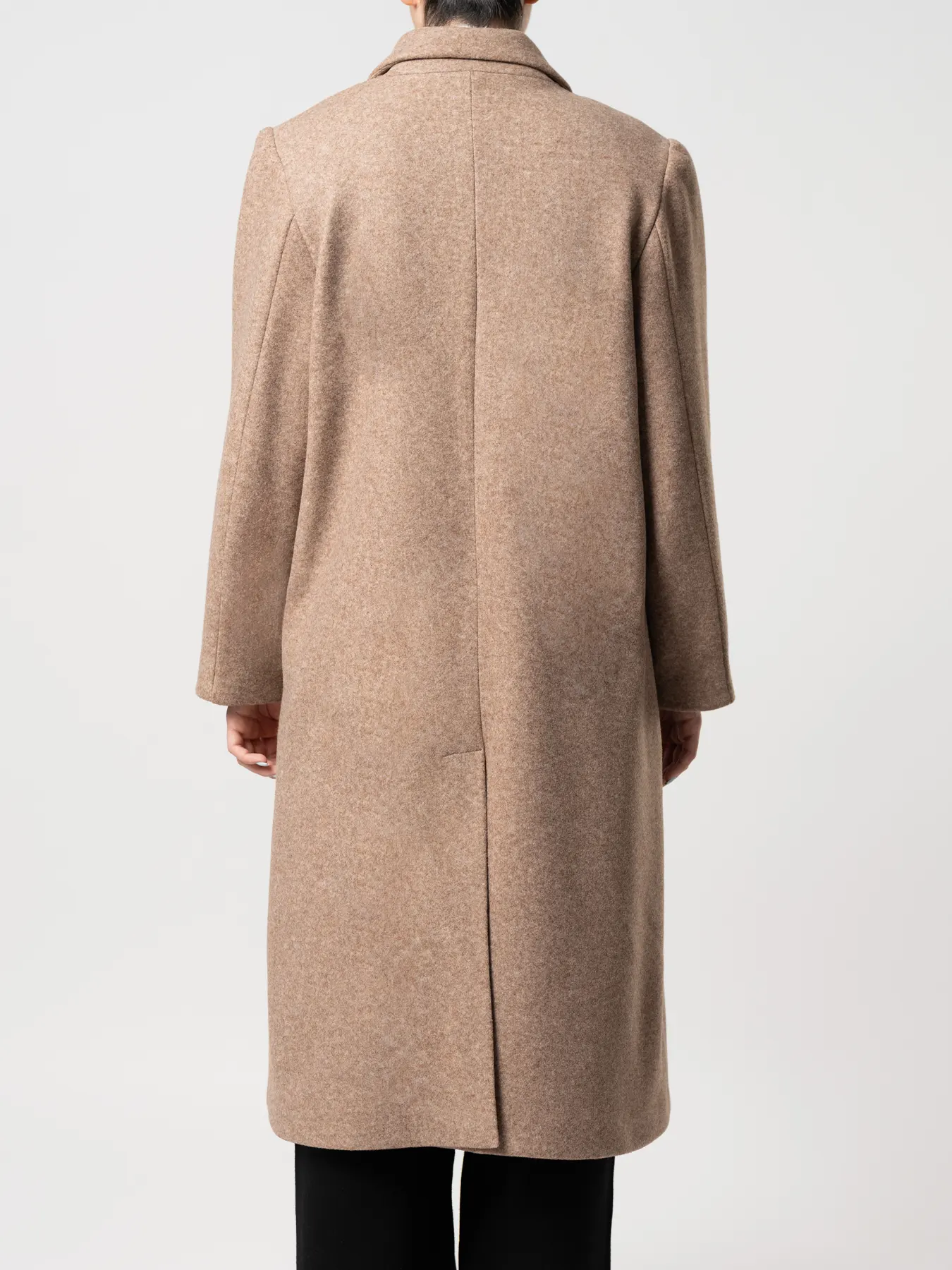 پالتو بلند یقه بلیزر نسکافه ای 70