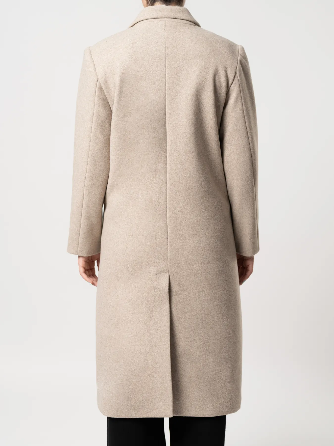 پالتو بلند یقه بلیزر کرم 76