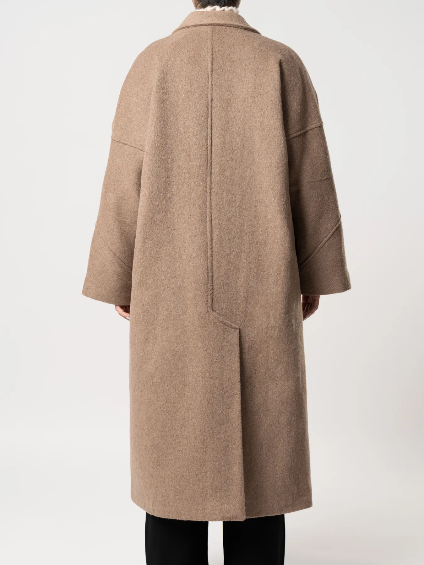 پالتو بلند یقه انگلیسی نسکافه ای