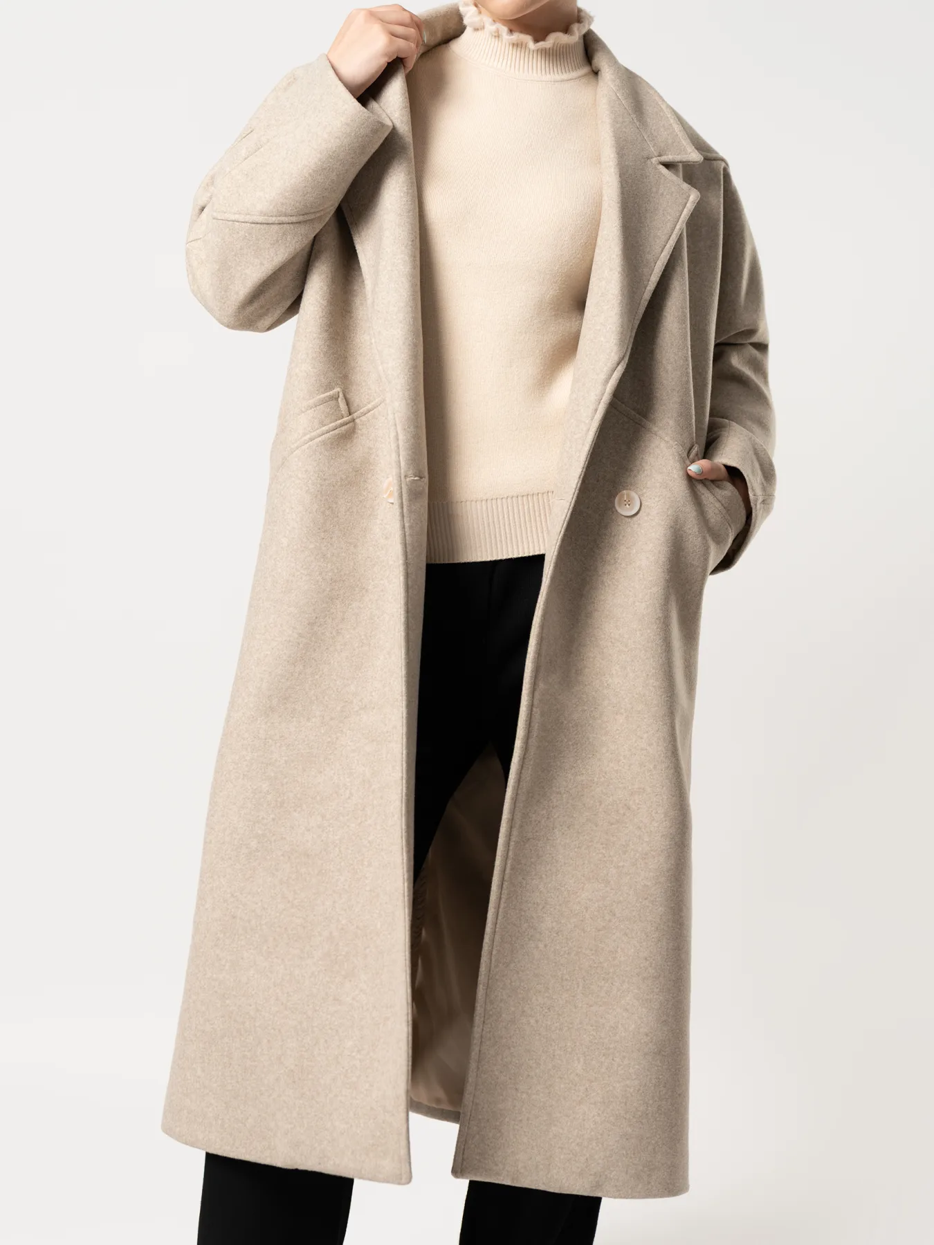 پالتو بلند یقه انگلیسی 83