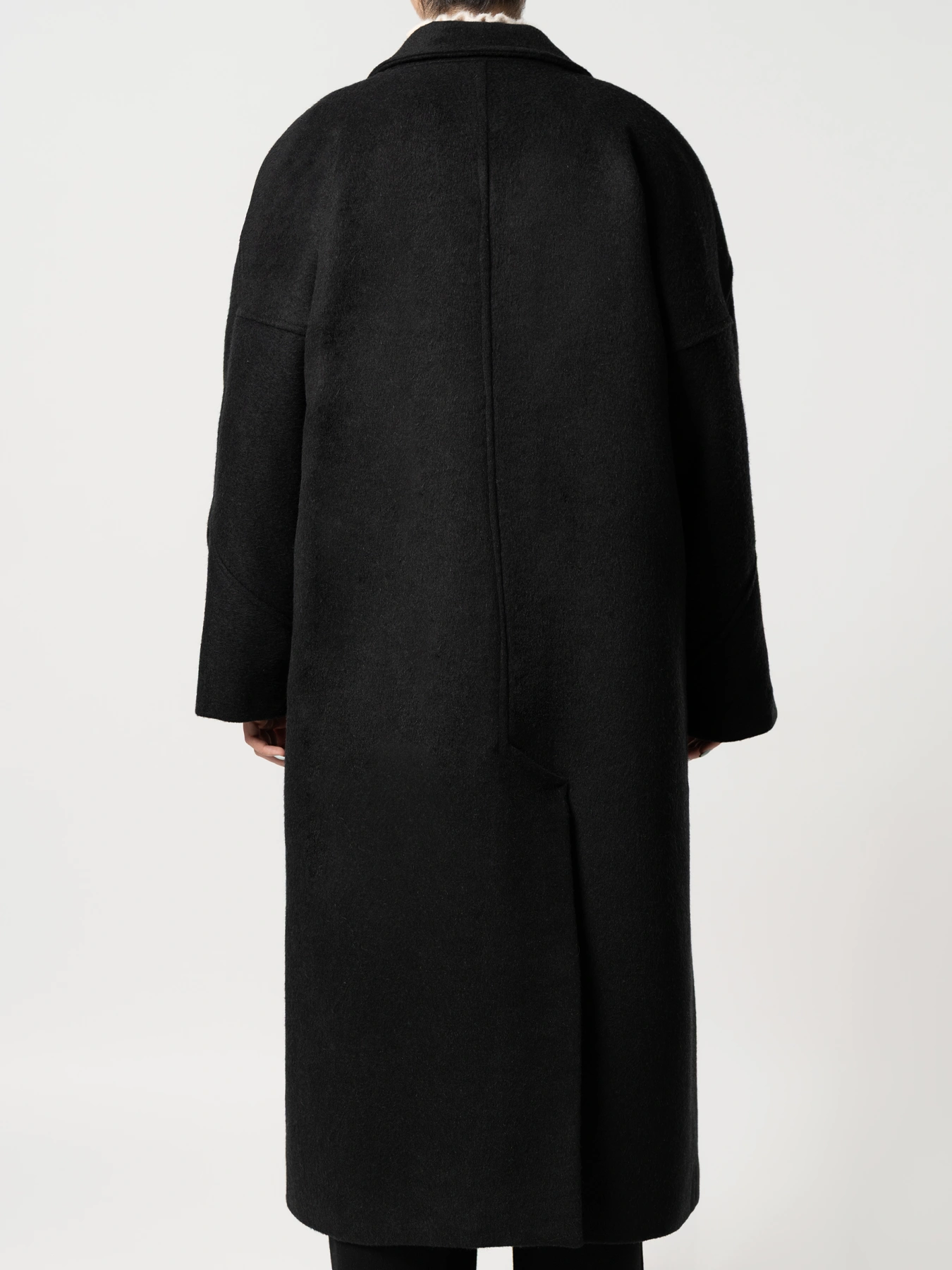 پالتو بلند یقه انگلیسی مشکی 87