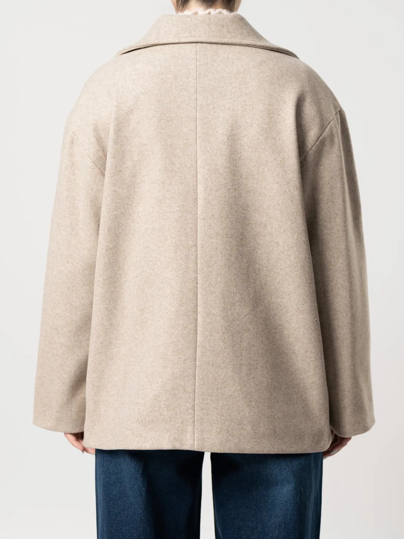 پالتو کوتاه یقه انگلیسی کرم 93