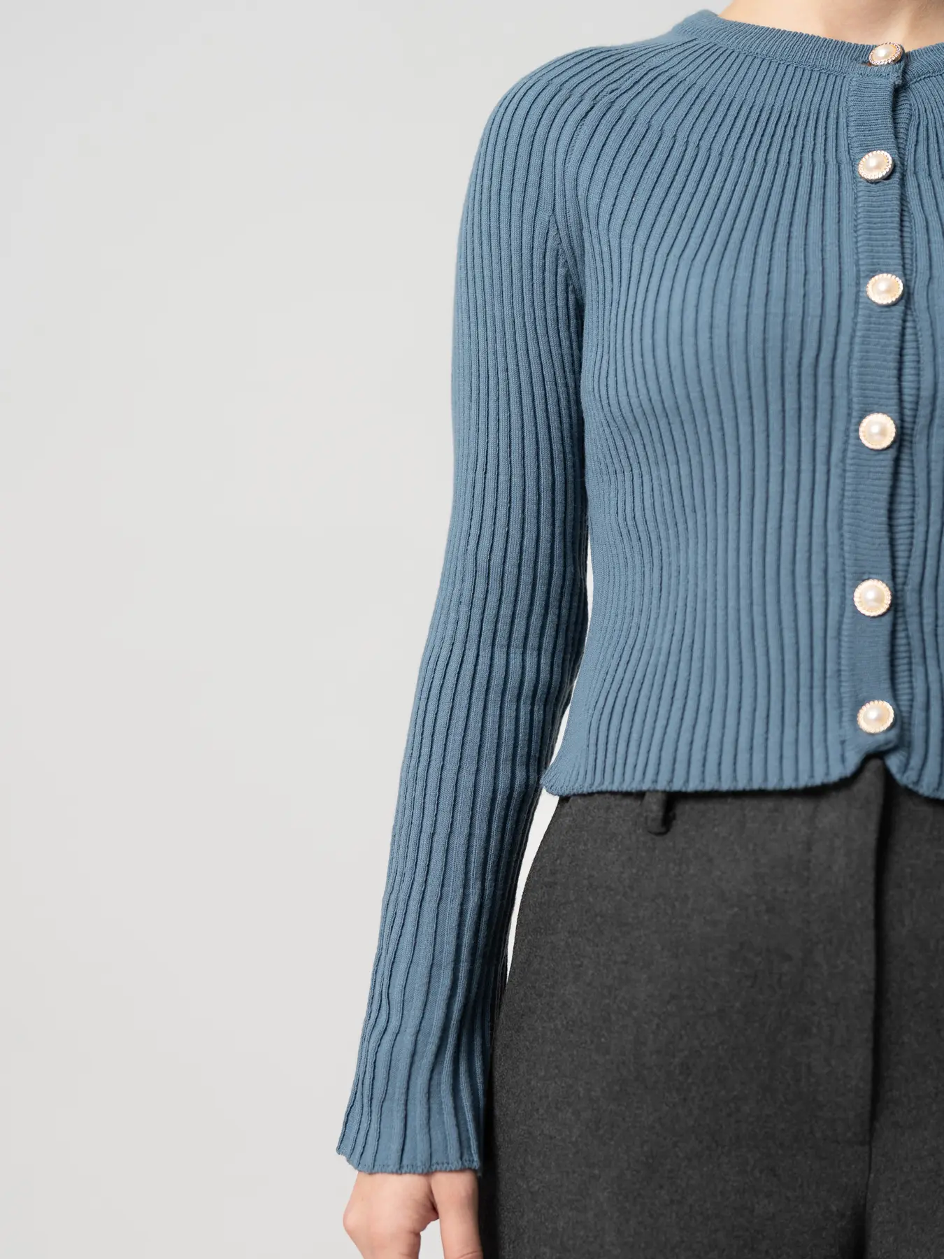 بافت کراپ آبی 14