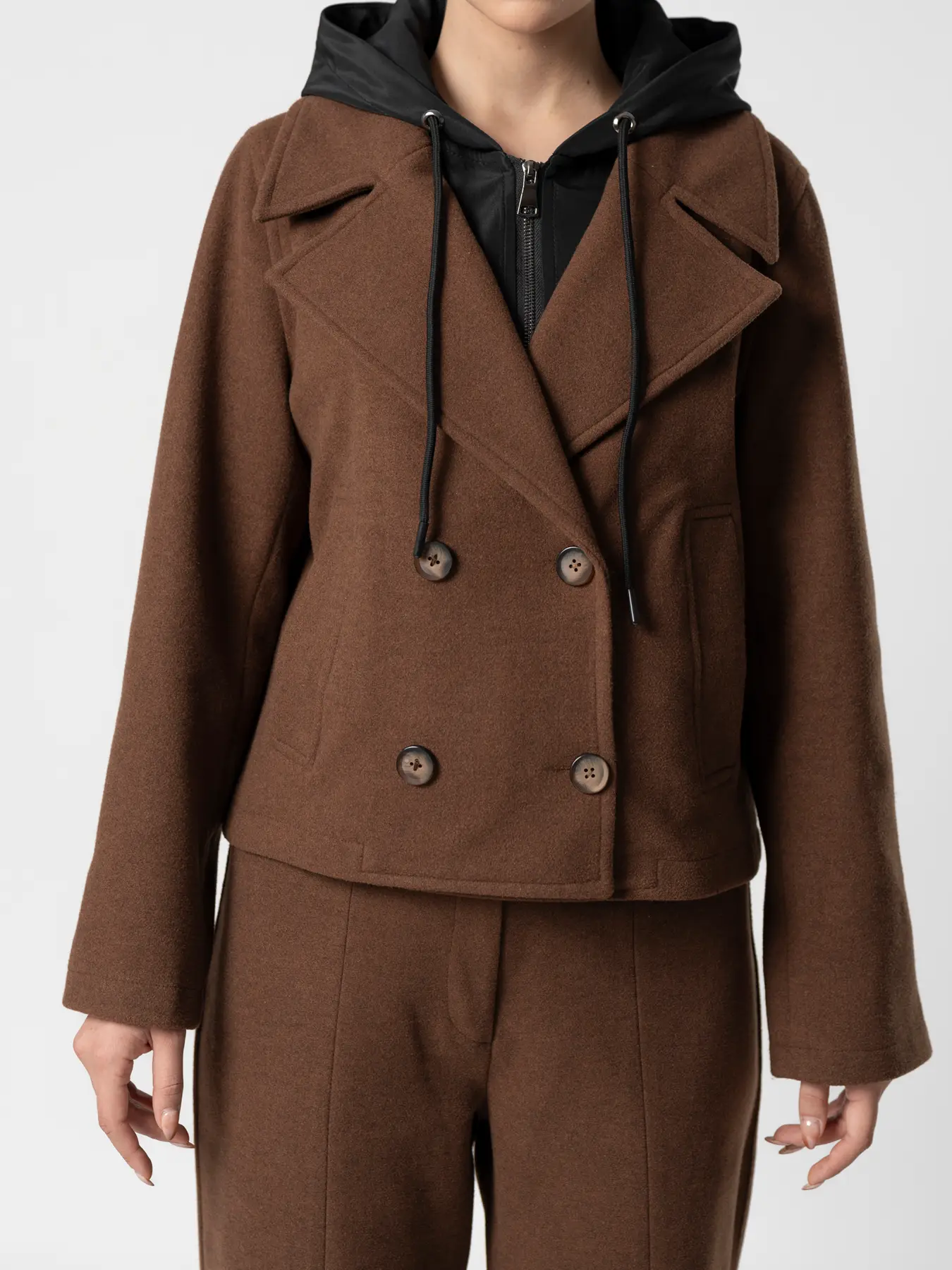 کت پشمی کلاه دار 98