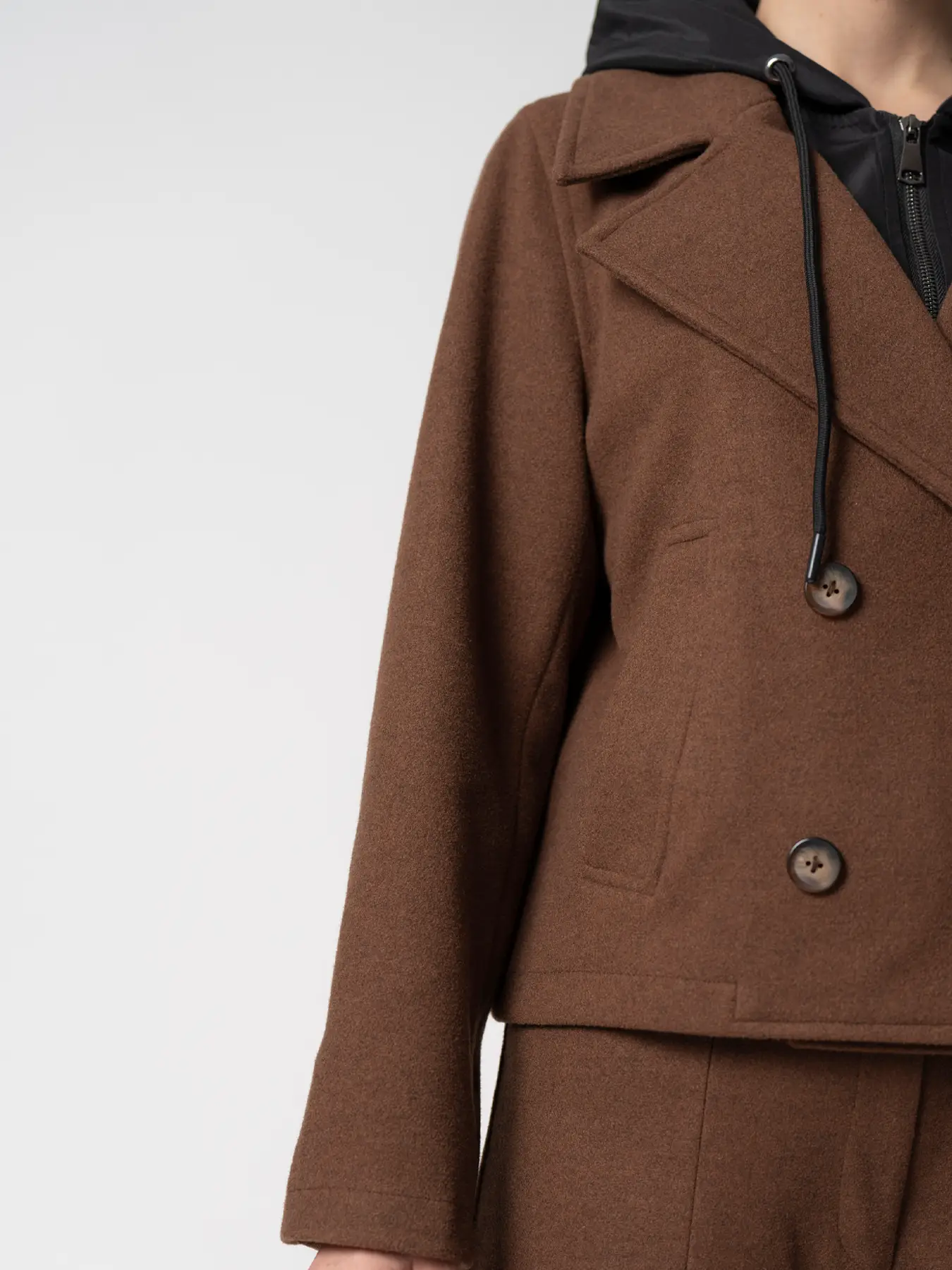 کت پشمی کلاه دار 98