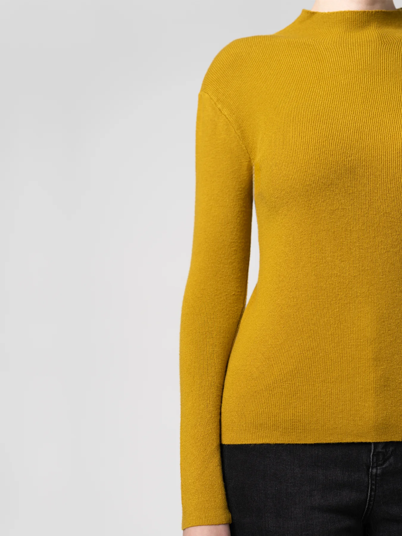 بافت یقه ایستاه خردلی 64