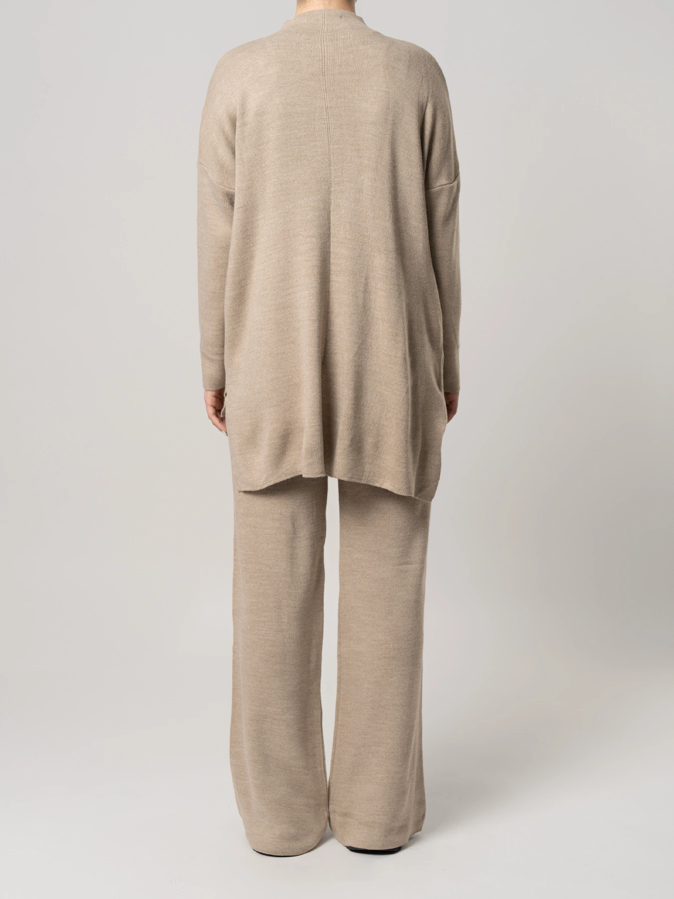 ست بلوز و شلوار بافت نسکافه ای 58