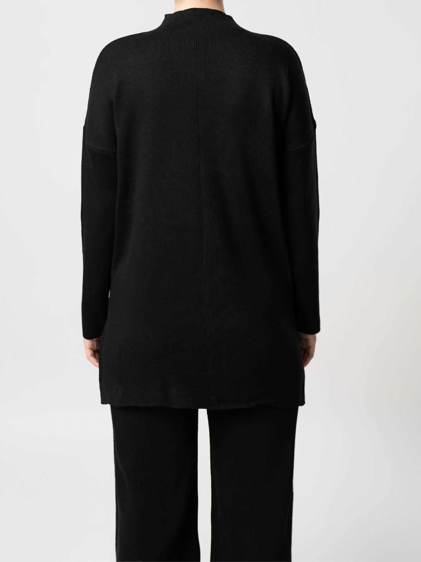 ست بلوز و شلوار بافت مشکی 61